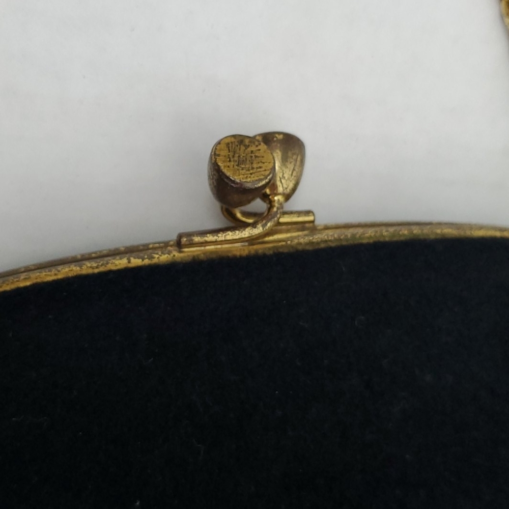 Vintage Coblentz bag velvet metal detail purse - Picture 5 of 10